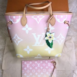 ** NOT FOR SALE ** Louis Vuitton Limited Edition By The Pool Pink Neverfull MM